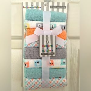 BABY 8-PACK WASHCLOTHS